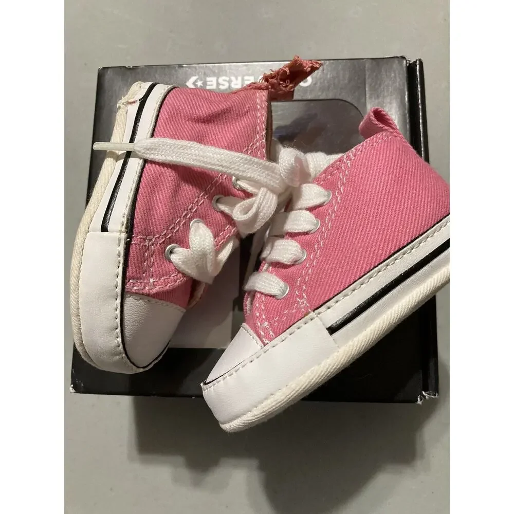 Converse All Star Chuck Taylor Baby Girl Toddler Infant Pink Shoes~size‎ 1 Low